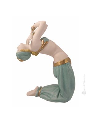 ORIENTAL DANCER Statuette statue figure porcelain Capodimonte handmade Made in Italy exclusive