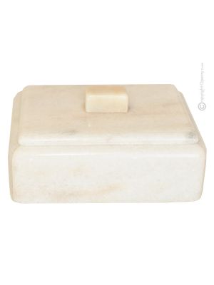 COFANETTO PORTAGIOIE MARMO ROSA BELLISSIMO jewellery box sculpture in beautiful pink marble authentic hand Made in Italy