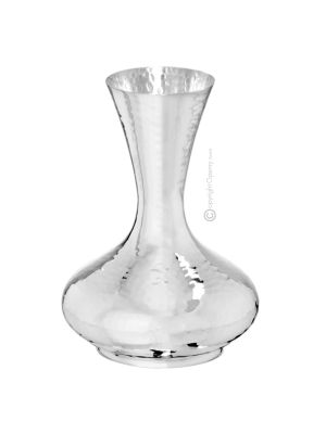 DECANTER VASE Wine Water Silver Plated Artistic Creation Handcraft Made in Italy