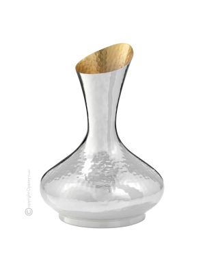 DECANTER Wine Water Silver Gold Plated Artistic Creation Handcraft Made in Italy