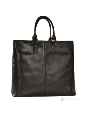 GRETA Shopper tote handcrafted women's shoulder bag in real leather