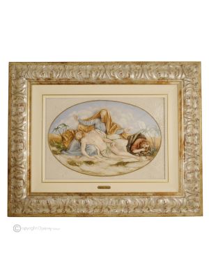 PIETÀ picture bas-relief porcelain Capodimonte handmade Made in Italy exclusive