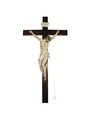 THE CHRIST Crucifix figure porcelain Capodimonte handmade Made in Italy exclusive