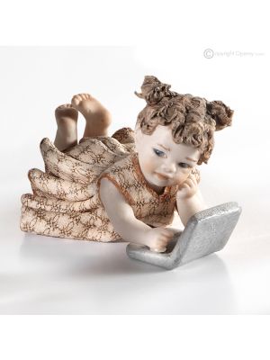 ADA PC - Capodimonte porcelain doll hand made and painted collectible.