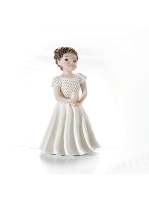 COMMUNION Romantic Capodimonte doll, elegance for a communion.