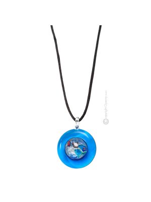 COLLANA GALASSIA LUXE fashion jewellery collier necklace handmade Murano-Venice glass authentic Made in Italy