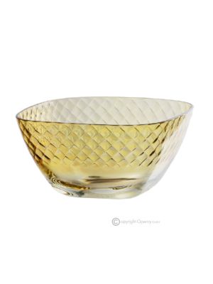 MIDO Dessert cup hand painted bowl modern decorative in premium quality glass.