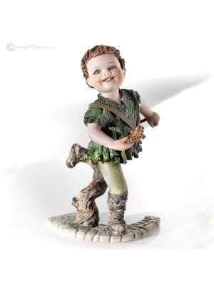 PETER PAN Capodimonte, fairy-tale doll, porcelain refinement.