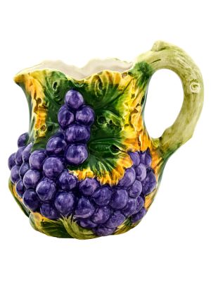 BROCCA UVA Pitcher carafe jug decanter original creations in artistic ceramic Made in Italy