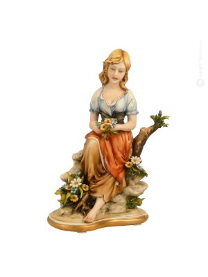 SPRING Statuette Statue Figure Porcelain Capodimonte Handmade Made in Italy Exclusive