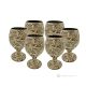 Pietra Fossile marble glasses set, authentic natural stone untreated only for water, handmade.