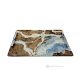 Tray, in blue jeans marble, modern design, natural stone with unique veins.