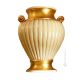 VASE RUBINO Baroque style artistic ceramic with 24k gold details Made in Italy