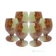 Green Onyx Marble Glasses Set, Authentic Untreated Natural Stone Only for Water, Handmade.