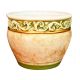 PORTAVASO IRIS cachepot planter ceramic artistic with 24k gold color