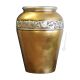 VASE IRIS artistic ceramic with 24k gold leaf Made in Italy