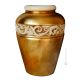 VASE IRIS artistic ceramic with 24k gold leaf Made in Italy