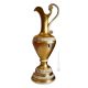 AMPHORA IRIS vase artistic ceramic with 24k gold leaf Made in Italy