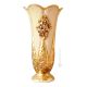 VASE FIORI Baroque style artistic ceramic with 24k gold details Made in Italy