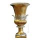 IMPERO vase artistic ceramic with 24k gold leaf Made in Italy