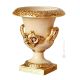 VASE IMPERO Baroque style artistic ceramic with 24k gold details Made in Italy