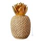 ANANAS handmade ceramic table ornament Baroque style artistic with 24k gold details Made in Italy