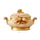 ZUPPIERA handmade ceramic table ornament Baroque style artistic with 24k gold details Made in Italy