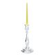 CANDELIERE INGLESE 1 Flame Candlestick Candelabra Candle Holder Silver Plated Handcraft Made in Italy