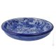 CENTROTAVOLA MILLEFIORI BLU Ceramic bowl centerpiece handcraft handmade hand painted authentic Made in Italy from the Friuli region