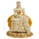 LADY AND DOG Statuette statue figure porcelain Capodimonte handmade made in Italy exclusive