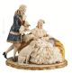 LADY AND GALLANT Statuette statue figure porcelain Capodimonte handmade made in Italy exclusive