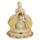 LADY WITH DOVE Statuette statue figure porcelain Capodimonte handmade made in Italy exclusive