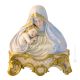 BUST OF OUR LADY WITH HOLY CHILD Statuette Statue Figure Porcelain Capodimonte Handmade Made in Italy Exclusive