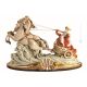 AURORA'S CHARIOT Statuette statue figure porcelain Capodimonte handmade made in Italy exclusive