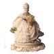 LADY WTIH FLOWERS Statuette statue figure porcelain Capodimonte handmade made in Italy exclusive