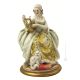 LADY WITH LYRE Statuette statue figure porcelain Capodimonte handmade made in Italy exclusive