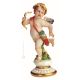 CHERUB WITH BOW Statuette statue figure porcelain Capodimonte handmade made in Italy exclusive