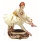 BALLERINA  DAISY Statuette statue figure porcelain Capodimonte handmade made in Italy exclusive