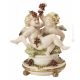 CHERUBS WITH GRAPES Statuette statue figure porcelain Capodimonte handmade made in Italy exclusive