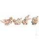 4 CHERUBS Statuette statue figure porcelain Capodimonte handmade made in Italy exclusive