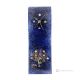 PARADISO Wall clock decorated glass murrine gold leaf, handmade