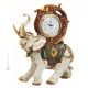 ELEPHANT Table clock Capodimonte porcelain handcraft made in Italy