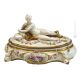 JEWEL CASE WITH LADY Jewel Case Porcelain Capodimonte Casket Box Handmade in Italy Exclusive