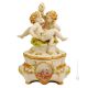 JEWEL CASE WITH CHERUBS Jewel case porcelain Capodimonte box handmade Made in Italy exclusive