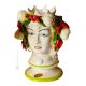 MORO HEADS FEMALE handmade ceramic artistic table ornament Made in Italy