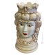 MORO HEADS FEMALE handmade ceramic artistic table ornament Made in Italy