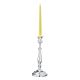 CANDELIERE INGLESE 1 Flame Candlestick Candelabra Candle Holder Silver Plated Handcraft Made in Italy