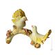 DOVES handmade ceramic table ornament Baroque style artistic with 24k gold details Made in Italy