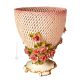 COPPA handmade ceramic table ornament Baroque style artistic with 24k gold details Made in Italy