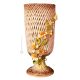 VASE Baroque style artistic ceramic with 24k gold details Made in Italy